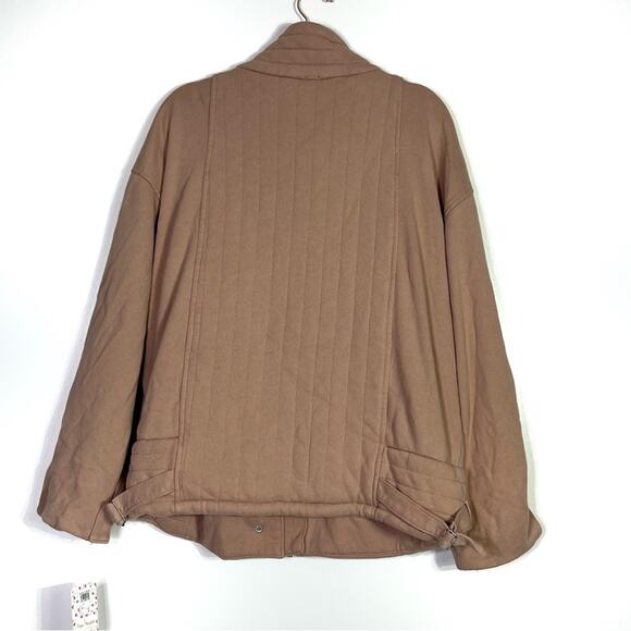 Free People Oversized Knit Quilted Jacket M/L NWT - Picture 10 of 13